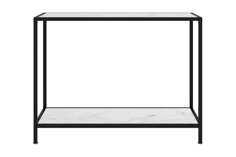 Konsolbord vit 100x35x75 cm härdat glas - Vit - Hallbord - Konsolbord & sidobord