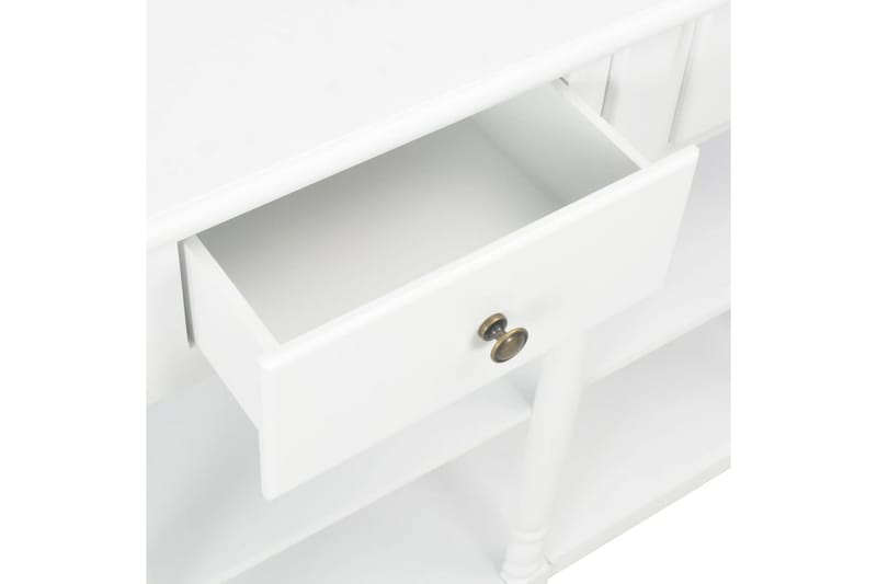 Konsolbord vit 120x30x76 cm MDF - Vit - Möbler - Bord & matgrupper - Avlastningsbord - Konsolbord & sidobord