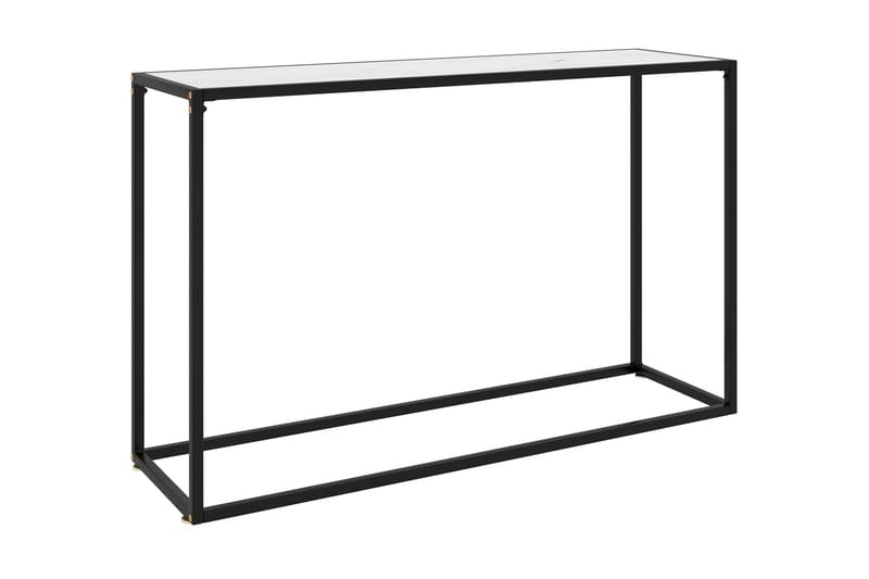 Konsolbord vit 120x35x75 cm härdat glas - Vit - Hallbord - Konsolbord & sidobord