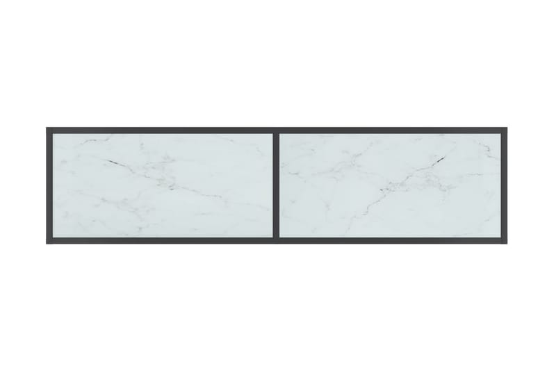 Konsolbord vit 140x35x75,5 cm härdat glas - Vit - Hallbord - Konsolbord & sidobord