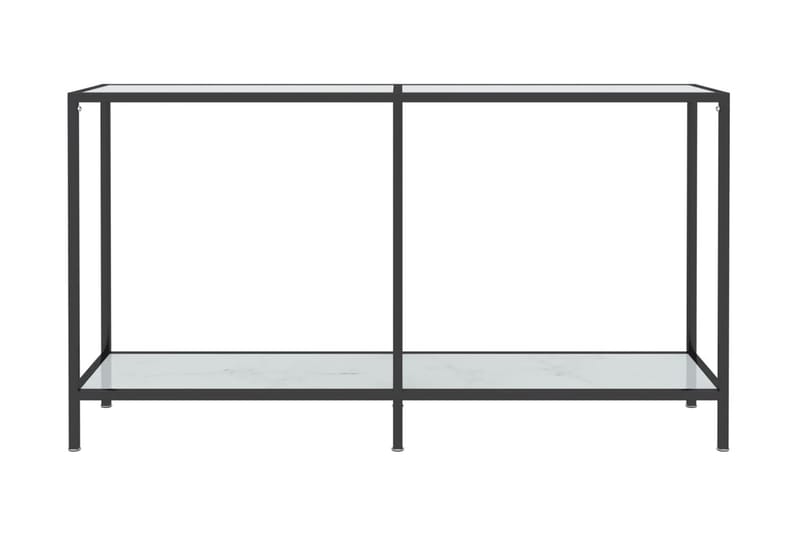 Konsolbord vit 140x35x75,5 cm härdat glas - Vit - Hallbord - Konsolbord & sidobord