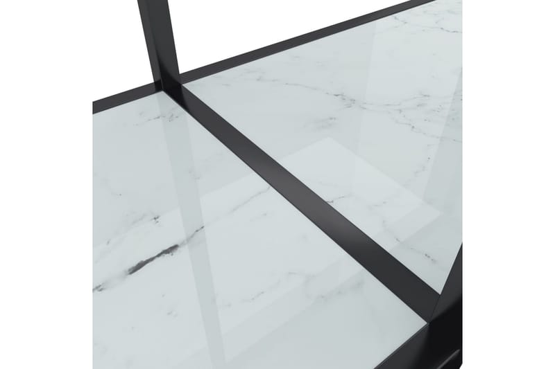 Konsolbord vit 160x35x75 cm härdat glas - Vit - Hallbord - Konsolbord & sidobord