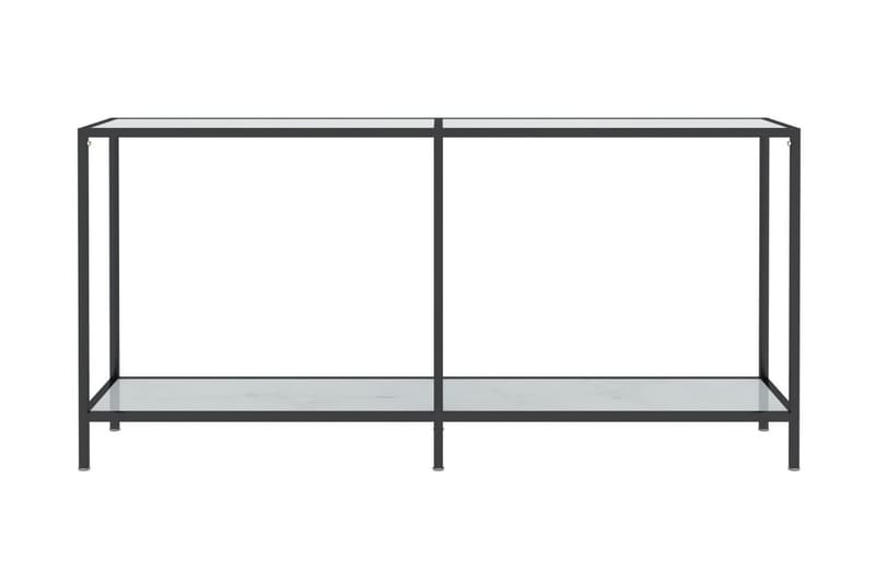 Konsolbord vit 160x35x75 cm härdat glas - Vit - Hallbord - Konsolbord & sidobord