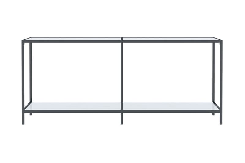 Konsolbord vit 180x35x75,5 cm härdat glas - Vit - Hallbord - Konsolbord & sidobord
