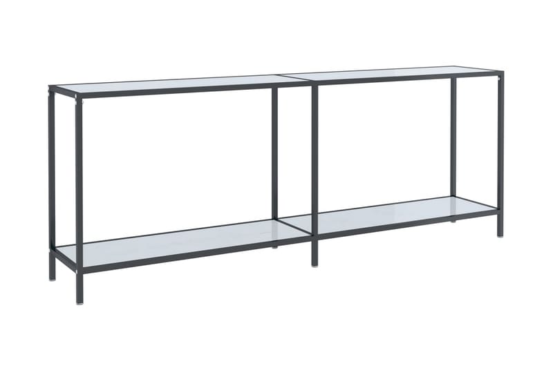 Konsolbord vit 200x35x75,5 cm härdat glas - Vit - Möbler - Bord & matgrupper - Avlastningsbord - Konsolbord & sidobord