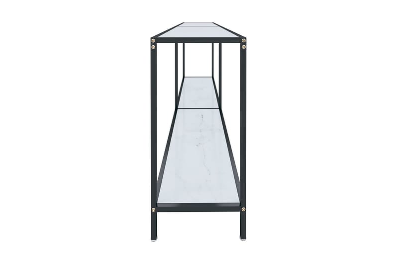 Konsolbord vit 200x35x75,5 cm härdat glas - Vit - Möbler - Bord & matgrupper - Avlastningsbord - Konsolbord & sidobord