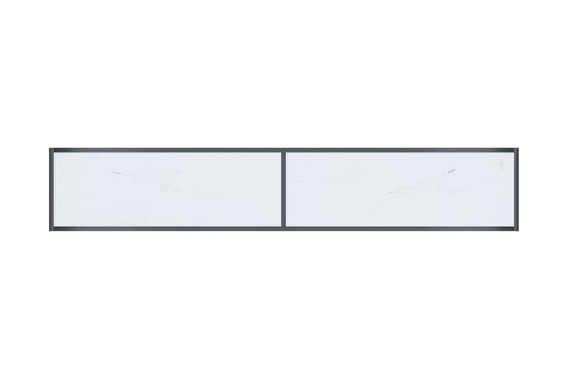 Konsolbord vit 200x35x75,5 cm härdat glas - Vit - Möbler - Bord & matgrupper - Avlastningsbord - Konsolbord & sidobord