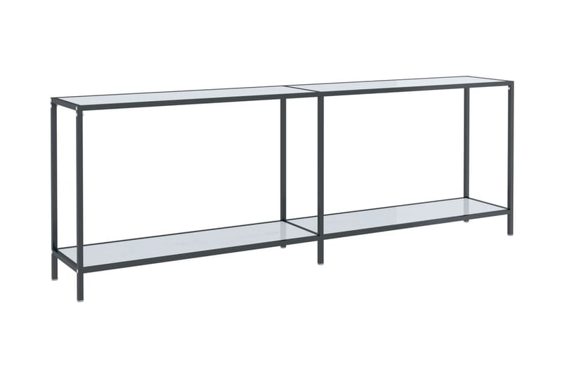 Konsolbord vit 220x35x75,5 cm härdat glas - Vit - Möbler - Bord & matgrupper - Avlastningsbord - Konsolbord & sidobord
