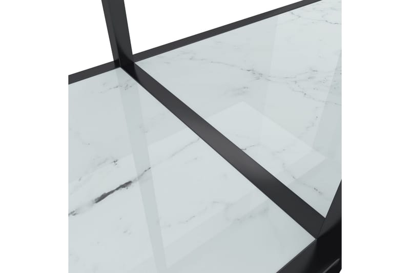 Konsolbord vit 220x35x75,5 cm härdat glas - Vit - Möbler - Bord & matgrupper - Avlastningsbord - Konsolbord & sidobord