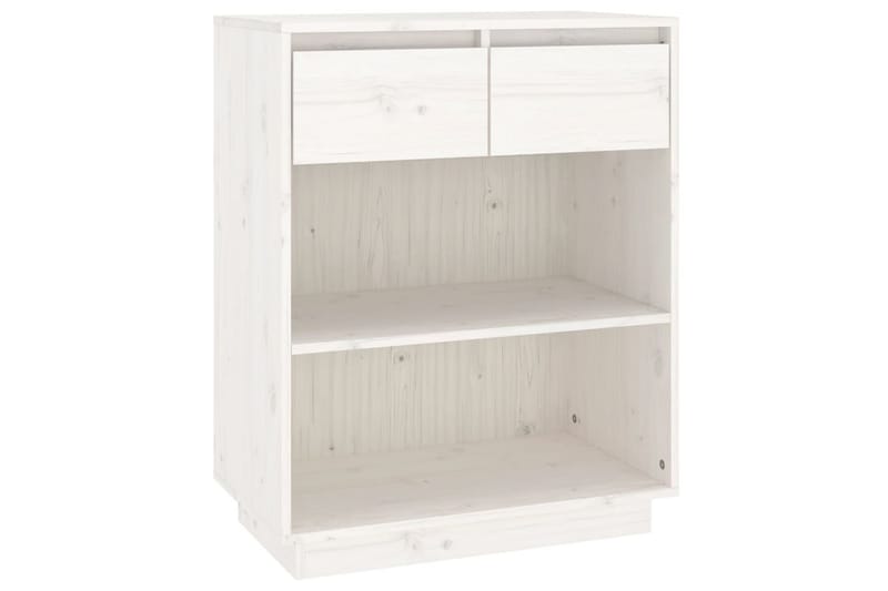 Konsolbord vit 60x34x75 cm massiv furu - Vit - Möbler - Bord & matgrupper - Avlastningsbord - Konsolbord & sidobord
