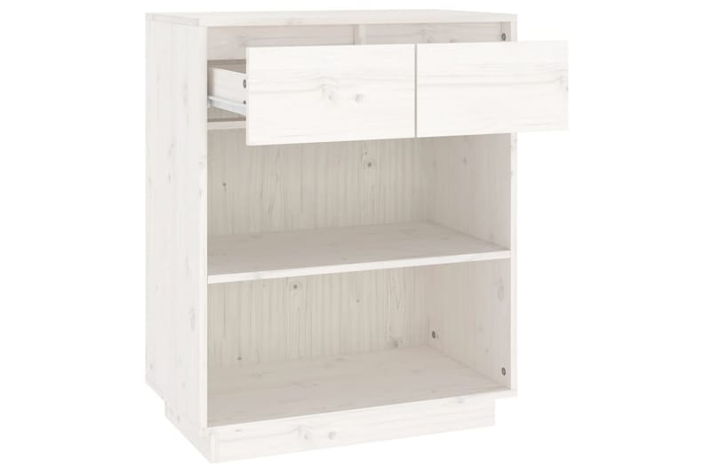 Konsolbord vit 60x34x75 cm massiv furu - Vit - Möbler - Bord & matgrupper - Avlastningsbord - Konsolbord & sidobord