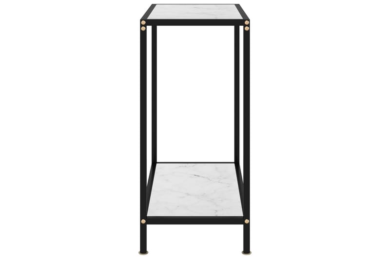 Konsolbord vit 60x35x75 cm härdat glas - Vit - Hallbord - Konsolbord & sidobord