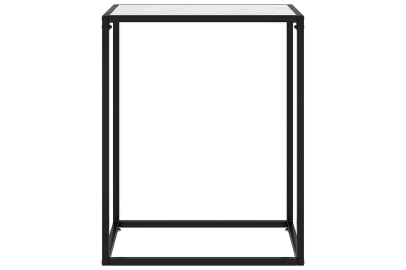 Konsolbord vit 60x35x75 cm härdat glas - Vit - Hallbord - Konsolbord & sidobord