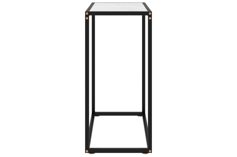 Konsolbord vit 60x35x75 cm härdat glas - Vit - Hallbord - Konsolbord & sidobord