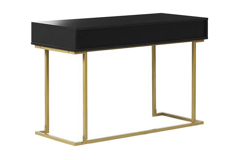 Konsolbord/skrivbord svart/guld WESTPORT - Svart - Hallbord - Konsolbord & sidobord