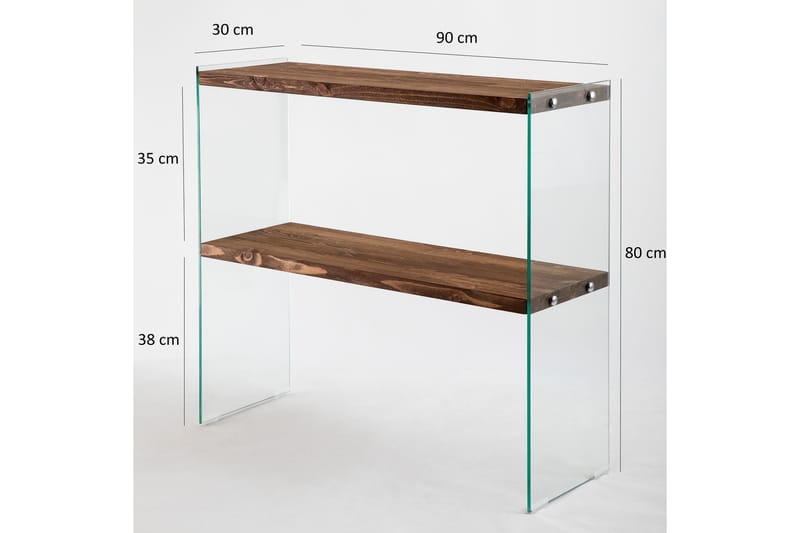 Legenrisk Avlastningsbord 90 cm - Valnöt - Hallbord - Konsolbord & sidobord