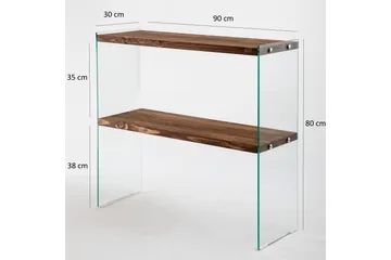 Legenrisk Avlastningsbord 90 cm - Valnöt - Möbler - Bord & matgrupper - Avlastningsbord - Konsolbord & sidobord