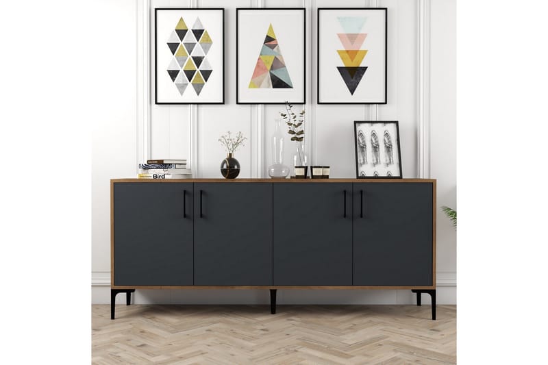 Levents Avlastningsbord 180 cm - Valnöt/Antracit - Möbler - Bord & matgrupper - Avlastningsbord - Konsolbord & sidobord