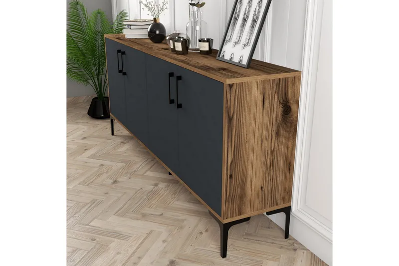 Levents Avlastningsbord 180 cm - Valnöt/Antracit - Möbler - Bord & matgrupper - Avlastningsbord - Konsolbord & sidobord