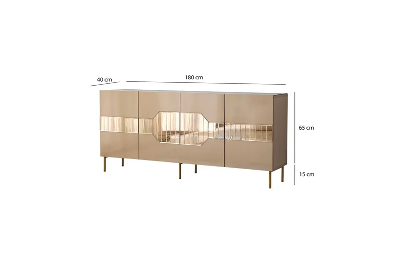 Lissione Konsollbord 180 cm - Brons - Förvaring - Förvaringsmöbler - Sideboard & skänk