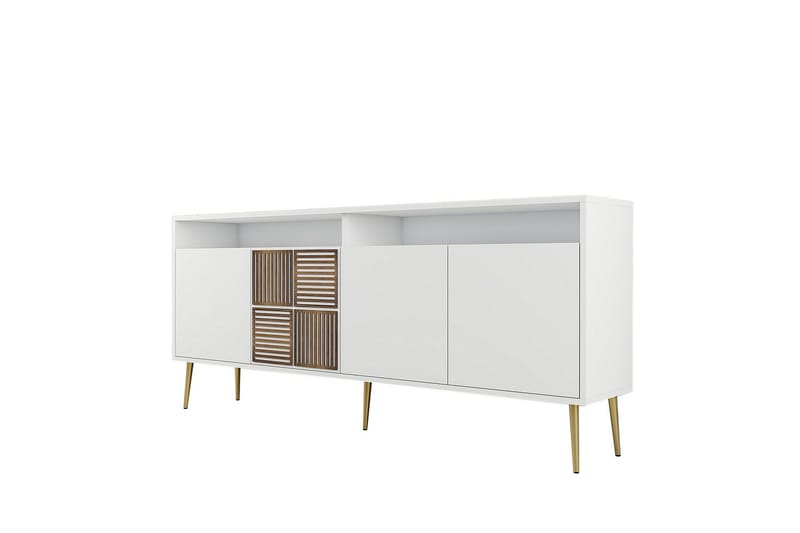 Lissione Konsollbord 180 cm - Guld/Vit - Förvaring - Förvaringsmöbler - Sideboard & skänk