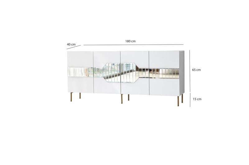 Lissione Konsollbord 180 cm - Vit - Möbler - Bord & matgrupper - Avlastningsbord - Konsolbord & sidobord
