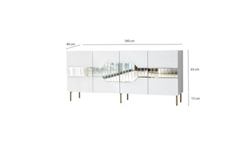 Lissione Konsollbord 180 cm - Vit - Förvaring - Förvaringsmöbler - Sideboard & skänk