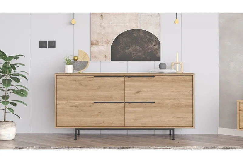 Liyakat Konsollbord 160 cm - Valnöt - Förvaring - Förvaringsmöbler - Byrå