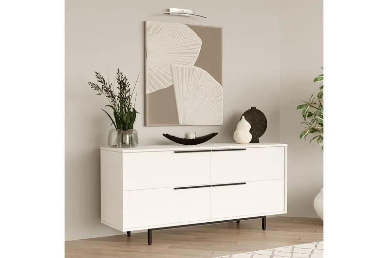 Liyakat Konsollbord 160 cm - Vit - Förvaring - Förvaringsmöbler - Byrå