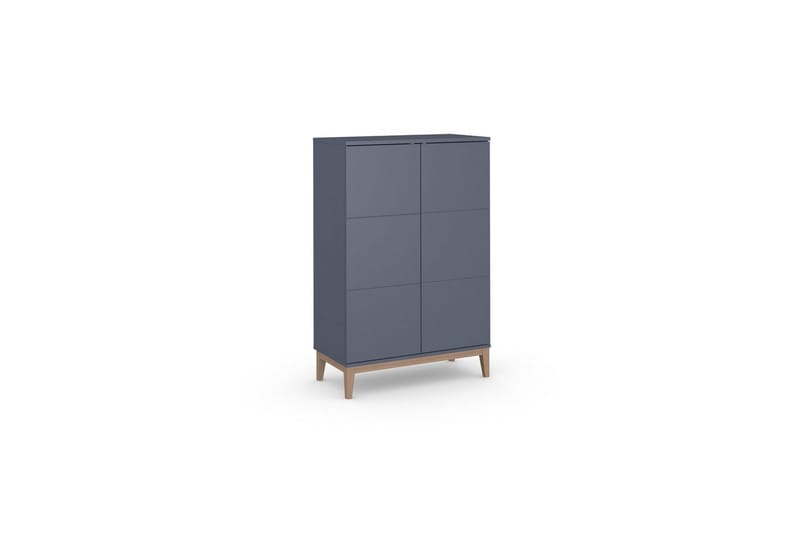 Konsollbord Loft24 Högskåp Pelle Grå/Wotan Ek Grå, undefined