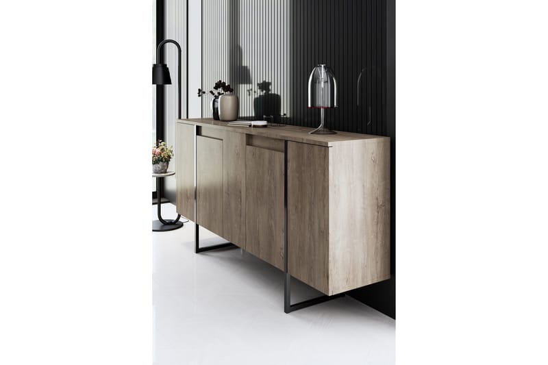 Luxe Konsollbord 160 cm - Brun/Svart - Förvaring - Förvaringsmöbler - Sideboard & skänk