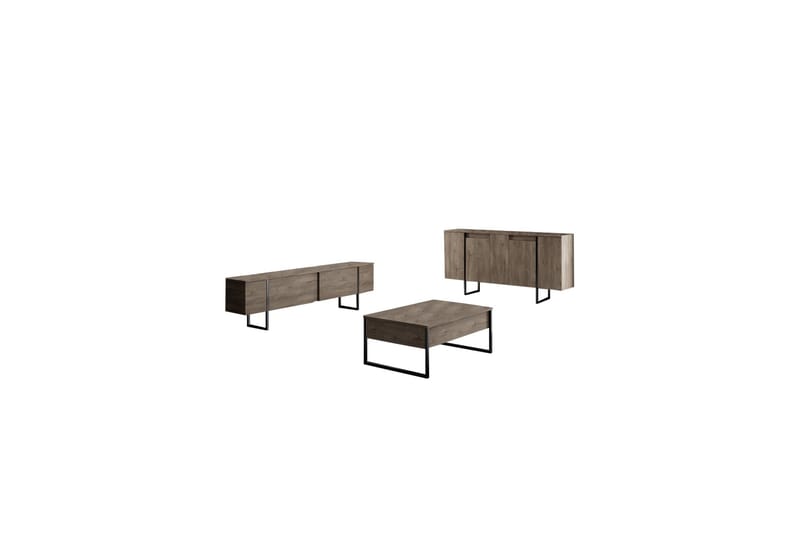 Luxe Konsollbord 160 cm - Brun/Svart - Förvaring - Förvaringsmöbler - Sideboard & skänk