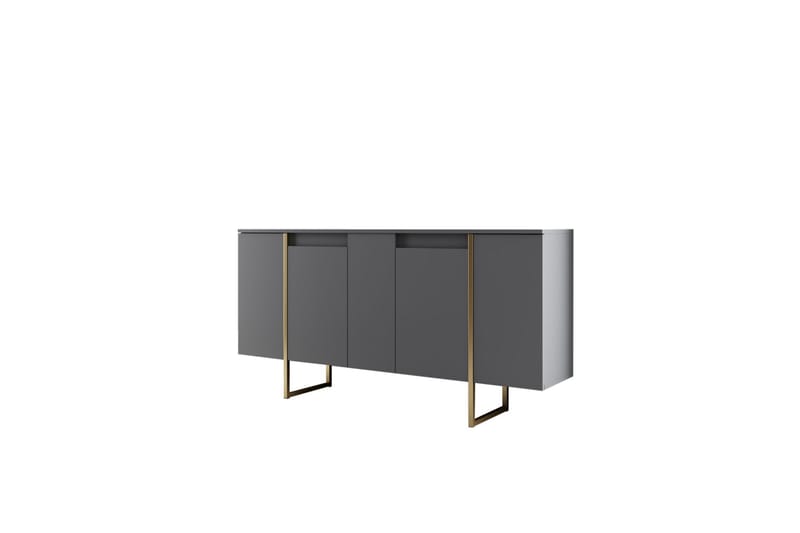 Luxe Konsollbord 160 cm - Grå/Guld - Förvaring - Förvaringsmöbler - Sideboard & skänk