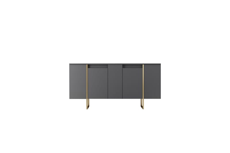 Luxe Konsollbord 160 cm - Grå/Guld - Förvaring - Förvaringsmöbler - Sideboard & skänk