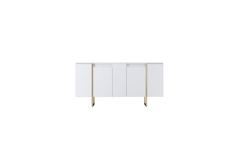 Luxe Konsollbord 160 cm - Vit/Guld - Förvaring - Förvaringsmöbler - Sideboard & skänk