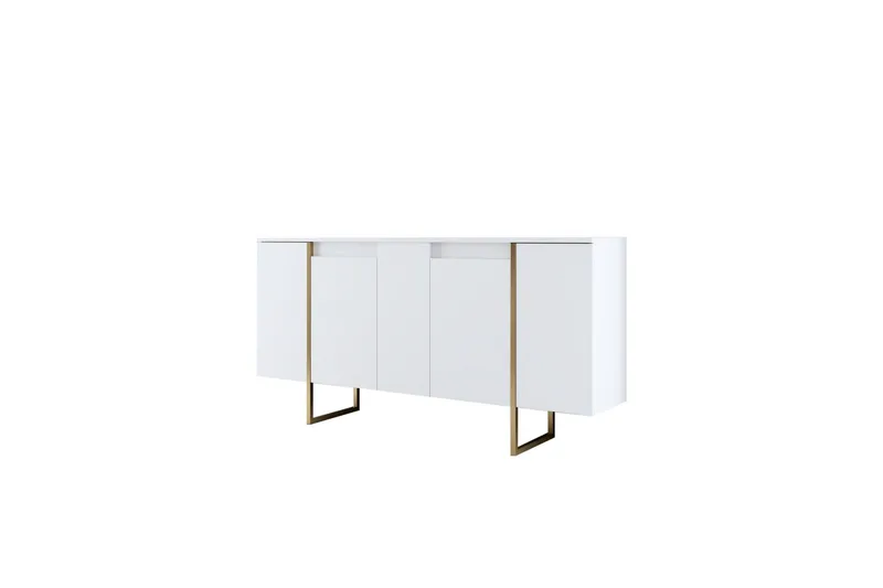 Luxe Konsollbord 160 cm - Vit/Guld - Förvaring - Förvaringsmöbler - Sideboard & skänk