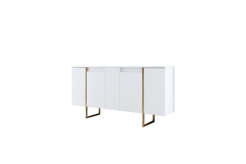 Luxe Konsollbord 160 cm - Vit/Guld - Hallbord - Konsolbord & sidobord