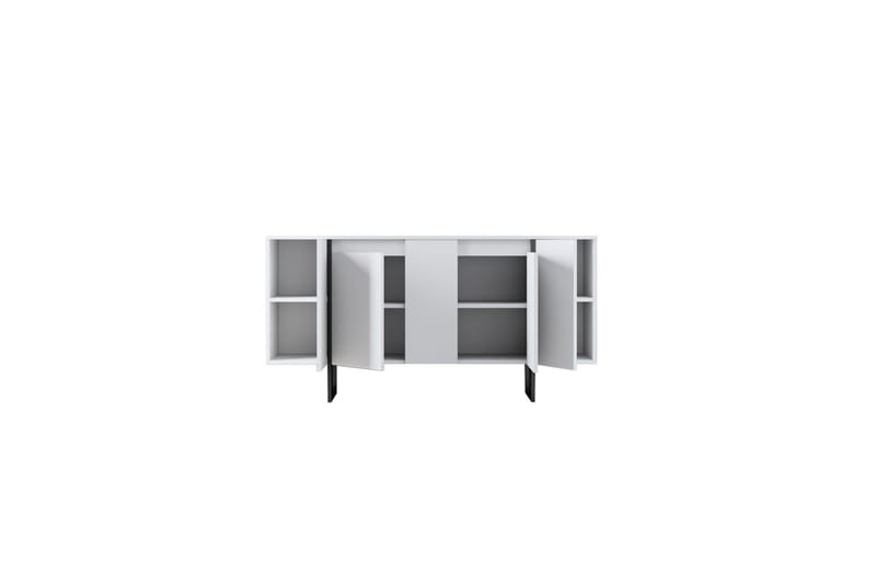 Luxe Konsollbord 160 cm - Vit/Svart - Förvaring - Förvaringsmöbler - Sideboard & skänk