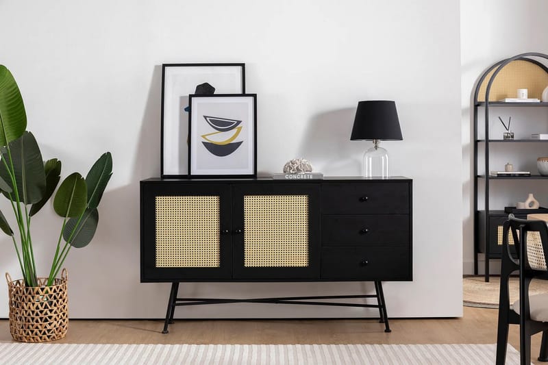Makwana Konsollbord 160 cm - Svart - Förvaring - Förvaringsmöbler - Sideboard & skänk