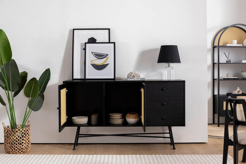 Makwana Konsollbord 160 cm - Svart - Förvaring - Förvaringsmöbler - Sideboard & skänk