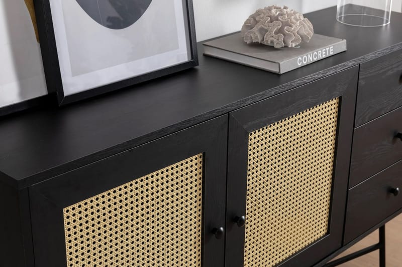 Makwana Konsollbord 160 cm - Svart - Förvaring - Förvaringsmöbler - Sideboard & skänk