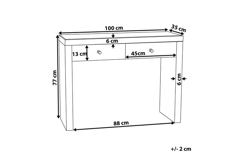 Marle Konsolbord 100 cm - Silver - Hallbord - Konsolbord & sidobord