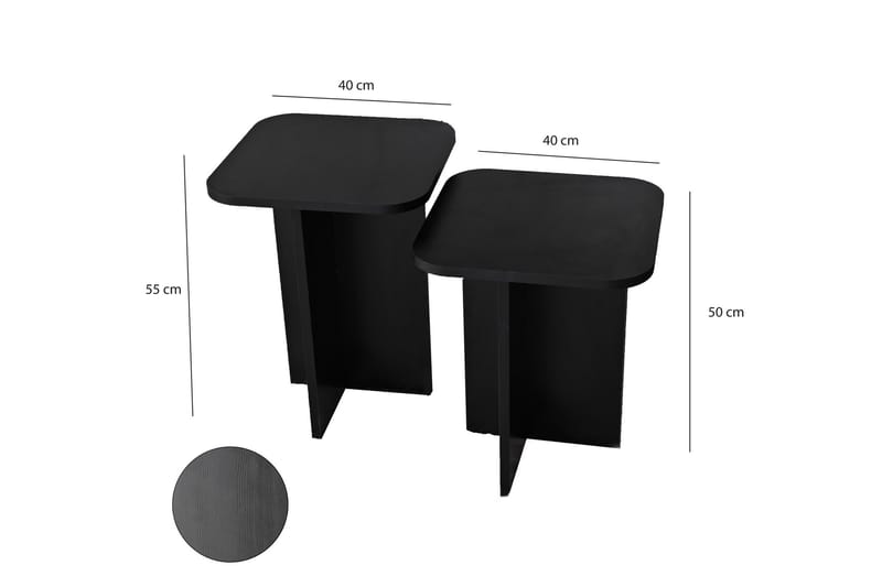 Masakage Skänk 40 cm - Svart - Sideboard & skänk - Konsolbord & sidobord
