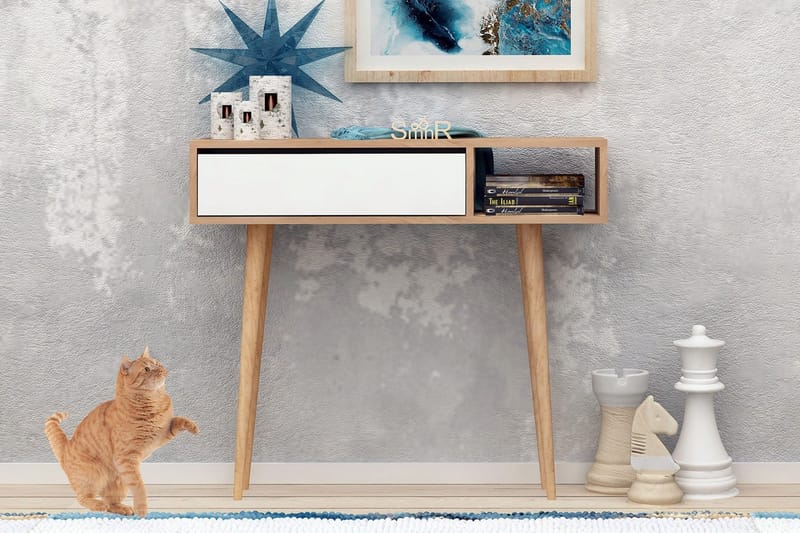 Mod Design Avlastningsbord - Ek/Vit - Möbler - Bord & matgrupper - Avlastningsbord - Konsolbord & sidobord