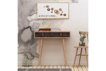 Mod Design Avlastningsbord Läderbeslag - Grå/Trä - Möbler - Bord & matgrupper - Avlastningsbord - Konsolbord & sidobord