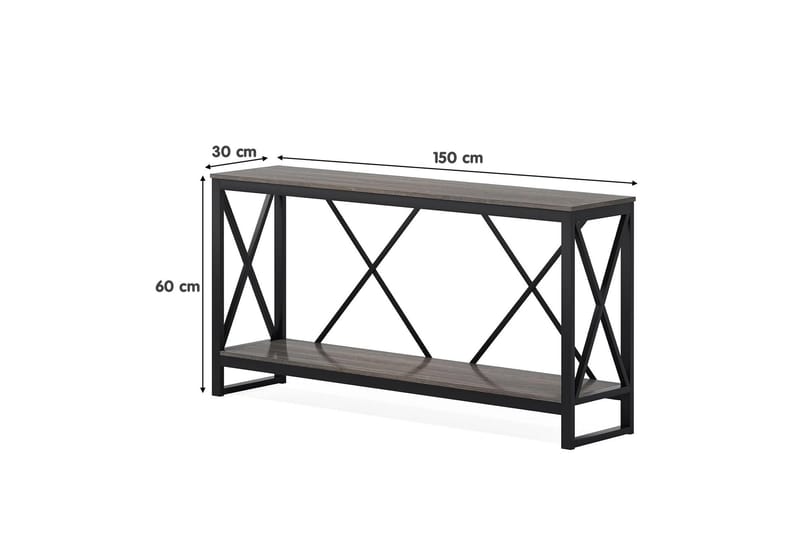 Mulina Konsollbord 150 cm - Antracit - Hallbord - Konsolbord & sidobord