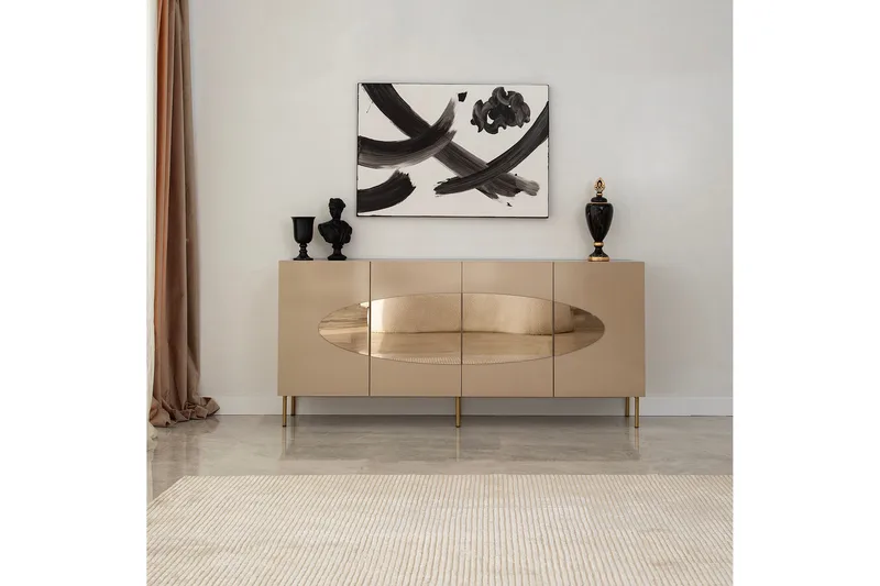 Narain Konsollbord 180 cm, Brons/Guld