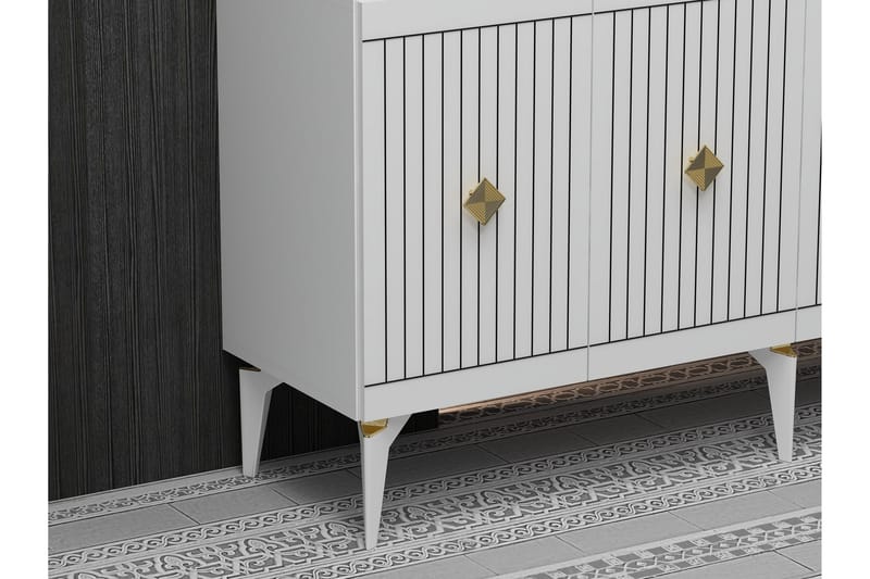Naruyuki Konsollbord 150 cm - Guld/Vit - Möbler - Bord & matgrupper - Avlastningsbord - Konsolbord & sidobord