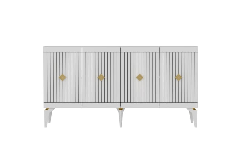 Naruyuki Konsollbord 150 cm - Guld/Vit - Möbler - Bord & matgrupper - Avlastningsbord - Konsolbord & sidobord