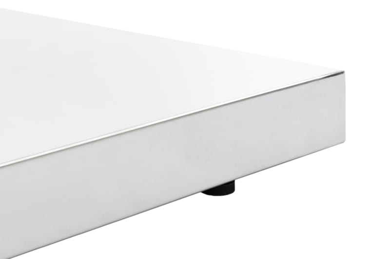 Natear Avlastningsbord 120 cm - Rostfritt Stål/Glas/Transparent - Hallbord - Konsolbord & sidobord